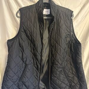 Old Navy Black Quilted Puffer Vest XXL